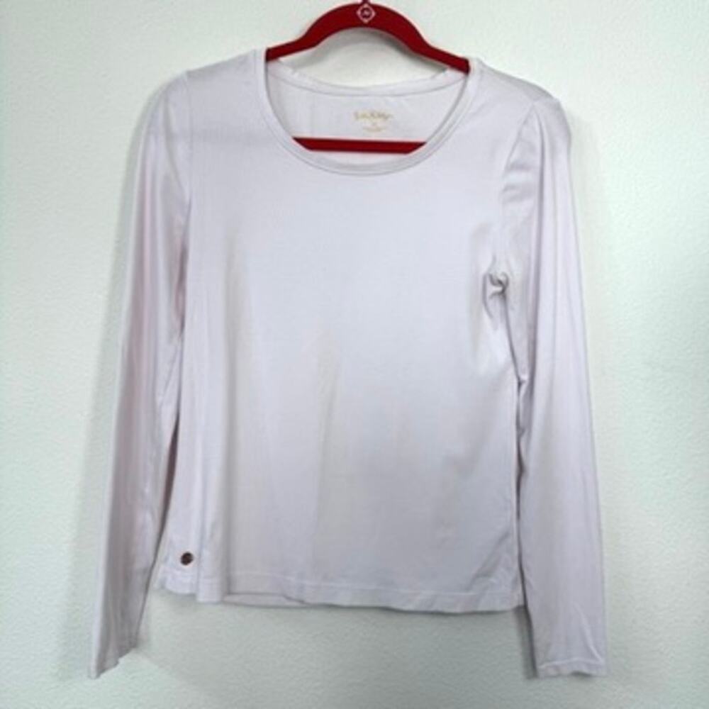 Lilly‎ Pulitzer Long Sleeve Tee Soft Pink Cotton Modal Stretch Casual Women M